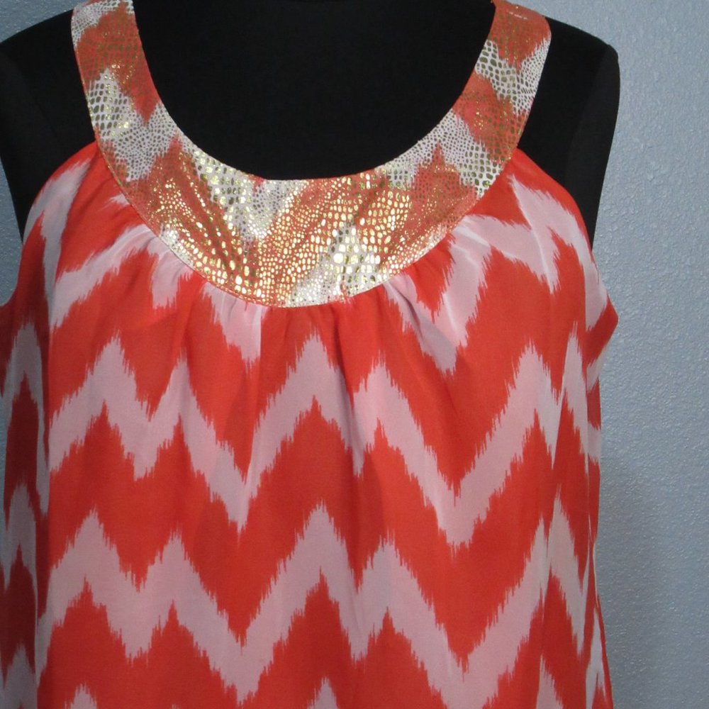 Chevron Patterned Blouse - Picture 3 of 11